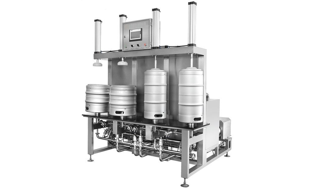 4-head keg washer and filler
